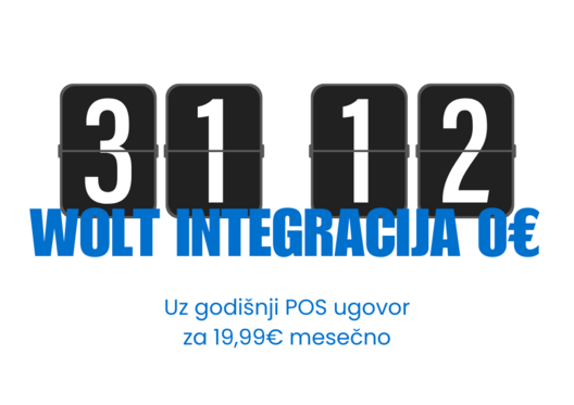 Automatski prenos porudžbina, odmah na kasi.Samo otkucate artikle i zaključite račun. Obrada je