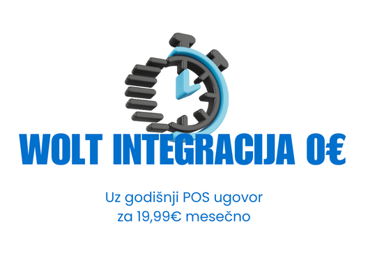 Automatski prenos porudžbina, odmah na kasi.Samo otkucate artikle i zaključite račun. Obrada je
