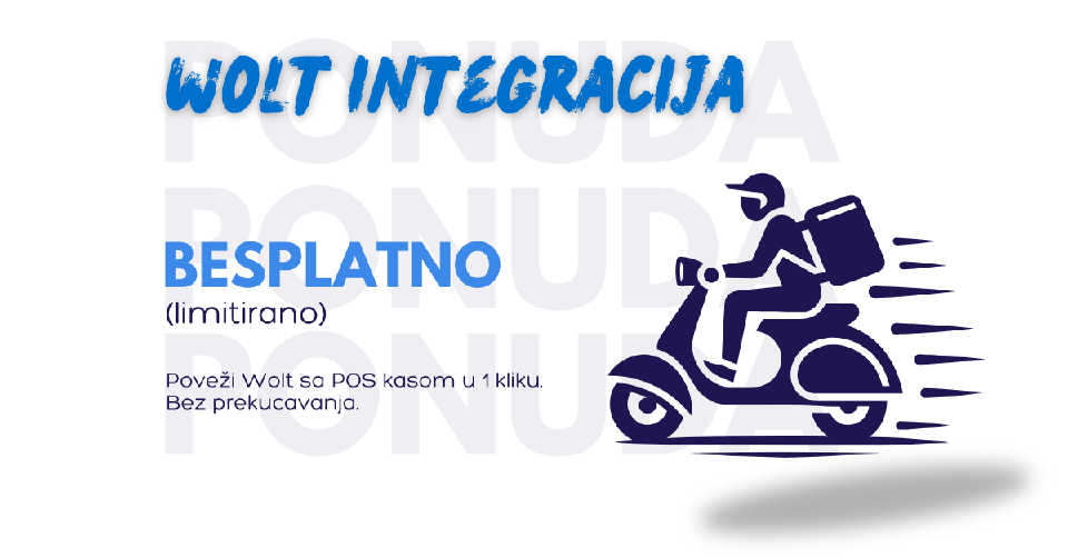 Wolt integracija sada besplatna uz POS licencu