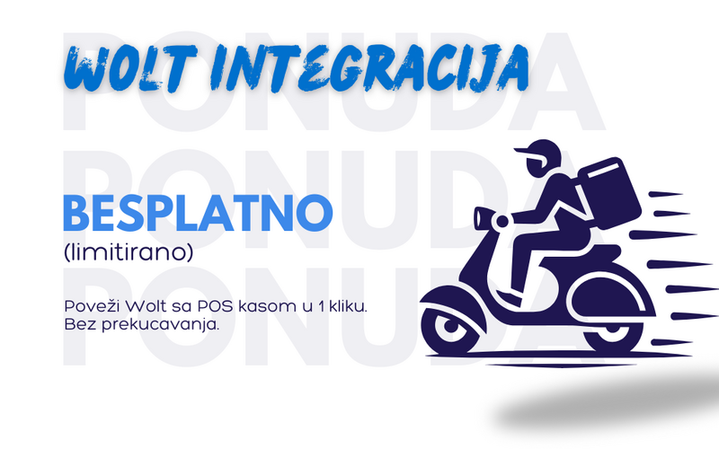 Wolt integracija sada besplatna uz POS licencu